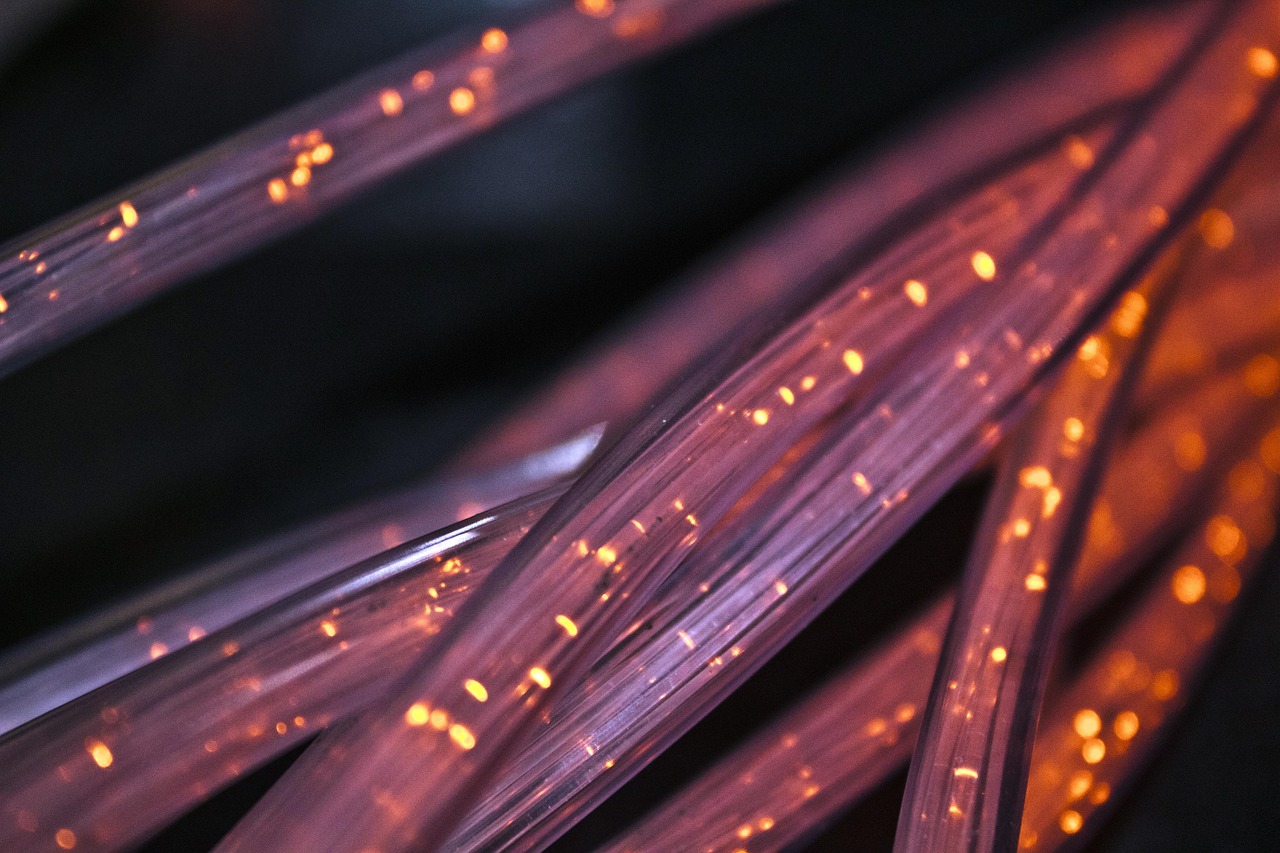 Networking and fibre cables, suggesting connected components.